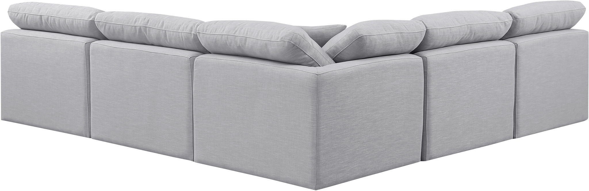 Indulge - Linen 5 Piece Modular Corner Armless Sectional - Stylish Home Furniture