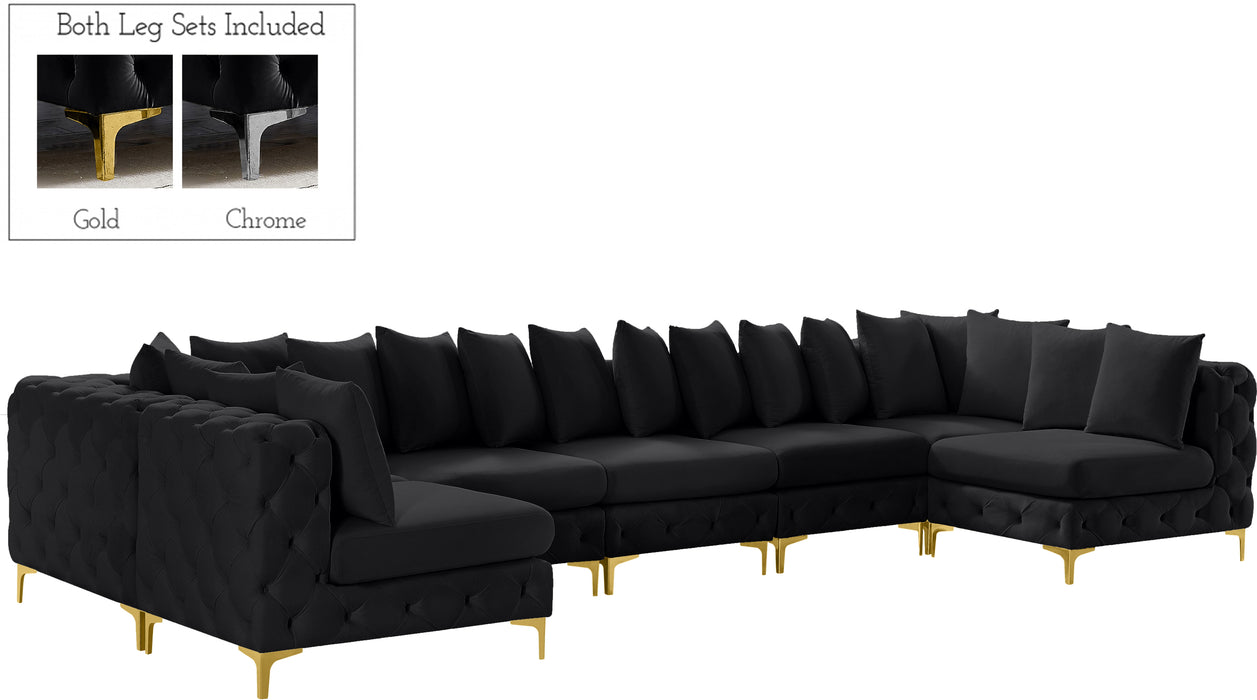 Tremblay - Modular Sectional 7 Piece - Black - Fabric