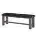Nathan - Bench With PU Padded Seat - Gray Oak - Stylish Home Furniture