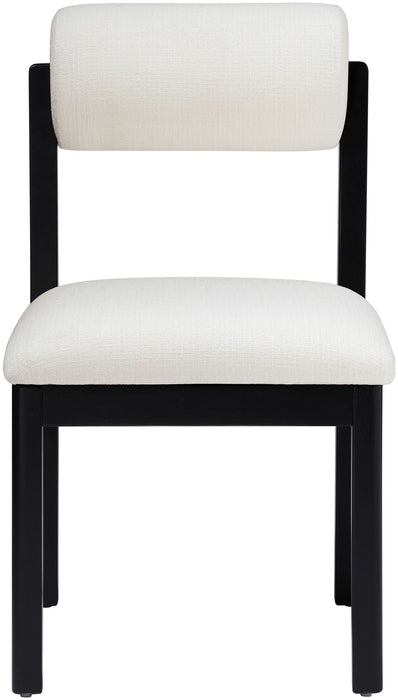 Roundhill - Fabric Dining Chair (Set of 2) - Black Frame