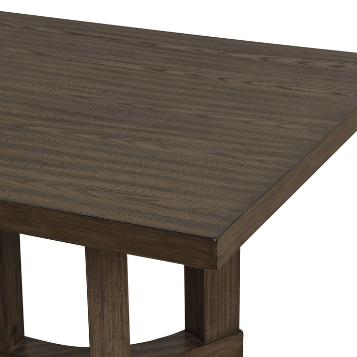 Cityscape - Rectangle Dining Table Top & Base - Dark Brown - Stylish Home Furniture