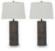 Neilett - Poly Table Lamp (Set of 2) - Antique Brown - Stylish Home Furniture