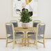 Ridgemont - 5 Piece Standard Height Dining Set (Round Table And Four Chairs) - Natural - Stylish Home Furniture
