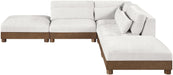 Turin - Chenille Fabric Upholstered Modular Sectional - Cream - Stylish Home Furniture