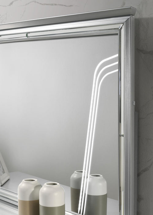 B024 - Mirror - Olive Shimmer Silver