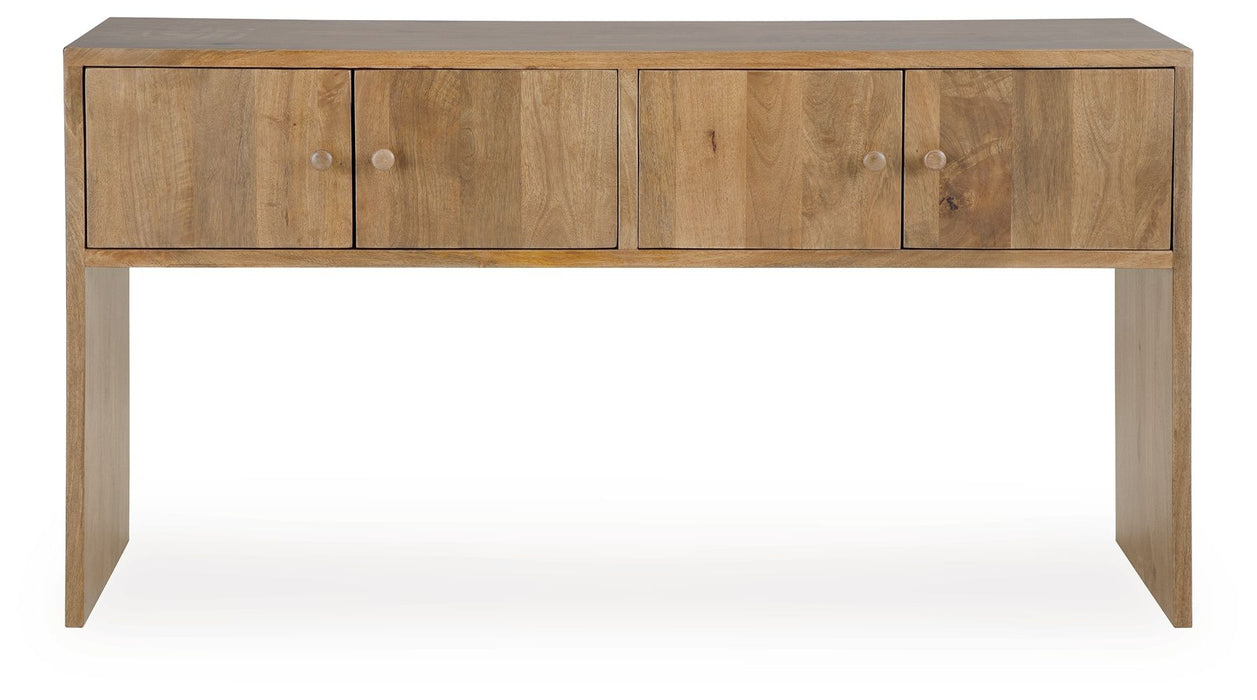 Ella Grove - Console - Rich Brown - Stylish Home Furniture