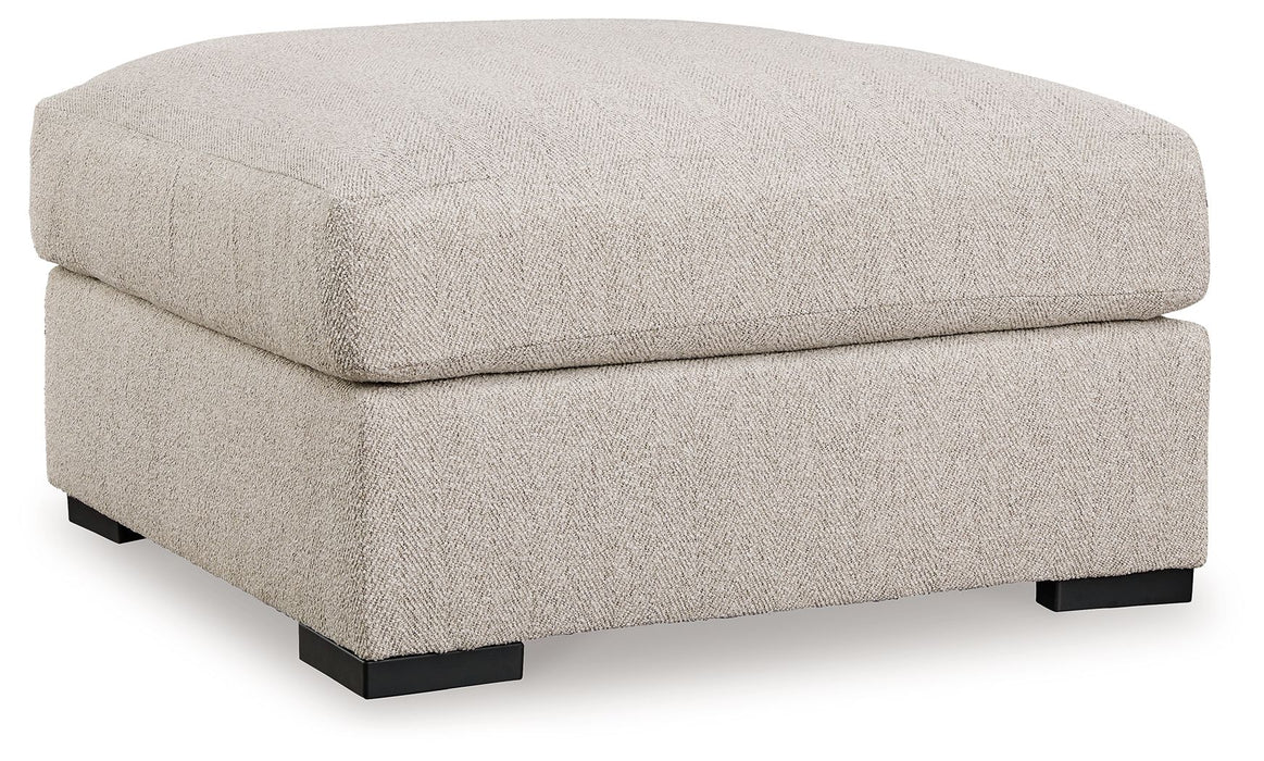 Ballyton - Oversized Accent Ottoman - Sand - Stylish Home Furniture