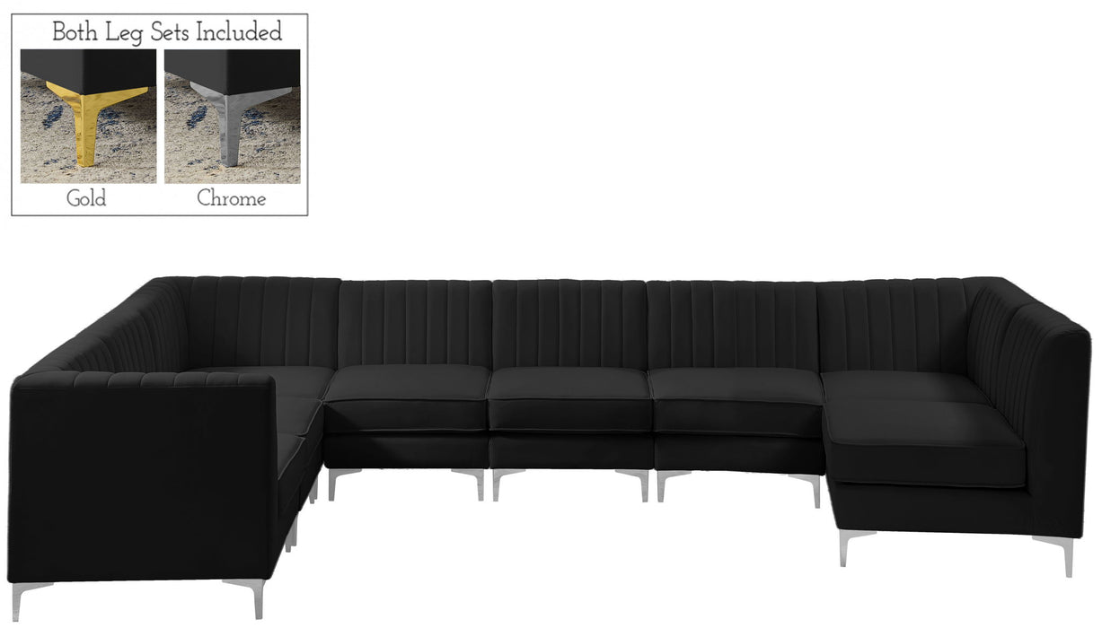 Alina - 8 Piece Velvet Modular Sectional - Stylish Home Furniture