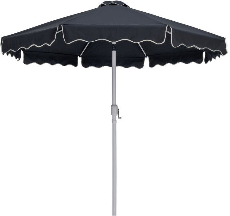 Amalfi - Aluminum Patio Umbrella - Black Base / White Pole - Stylish Home Furniture