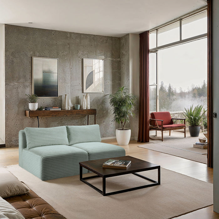 Shaggy - 2 Seat Modular Armless Sofa