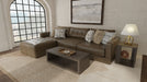 Siena - 4 Piece Modular Sectional With Cuddler Seat Cushions And Included Accent Pillows - Chocolate - Stylish Home Furniture