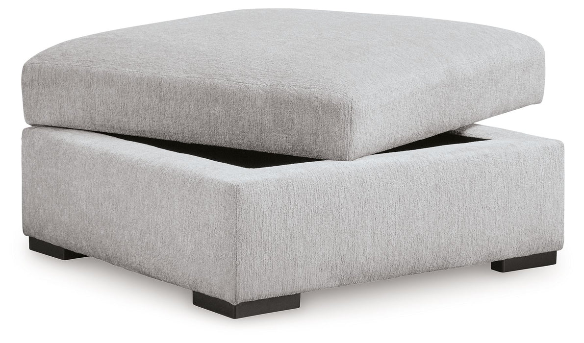 Gabyleigh - Ottoman With Storage - Nickel - Stylish Home Furniture