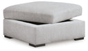 Gabyleigh - Ottoman With Storage - Nickel - Stylish Home Furniture