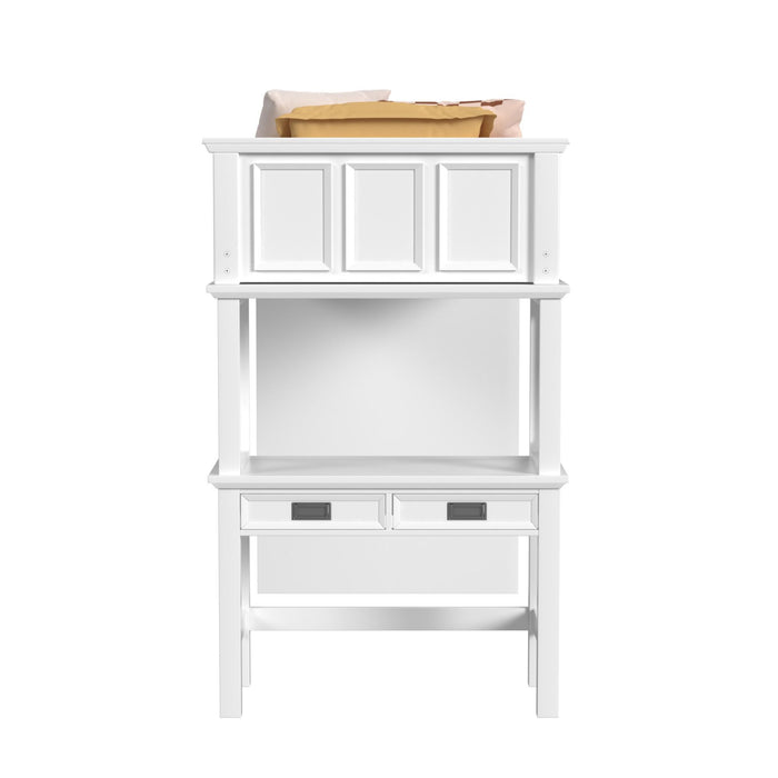 Hampton Kids - Loft Bed With Staircase And Desk With Speaker - Stylish Home Furniture