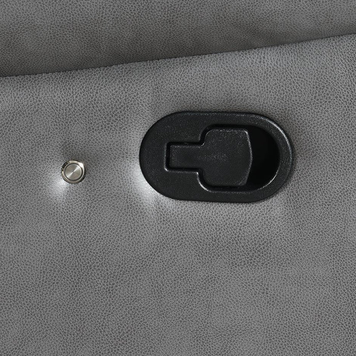 U156 - Motion LED Loveseat - Gray