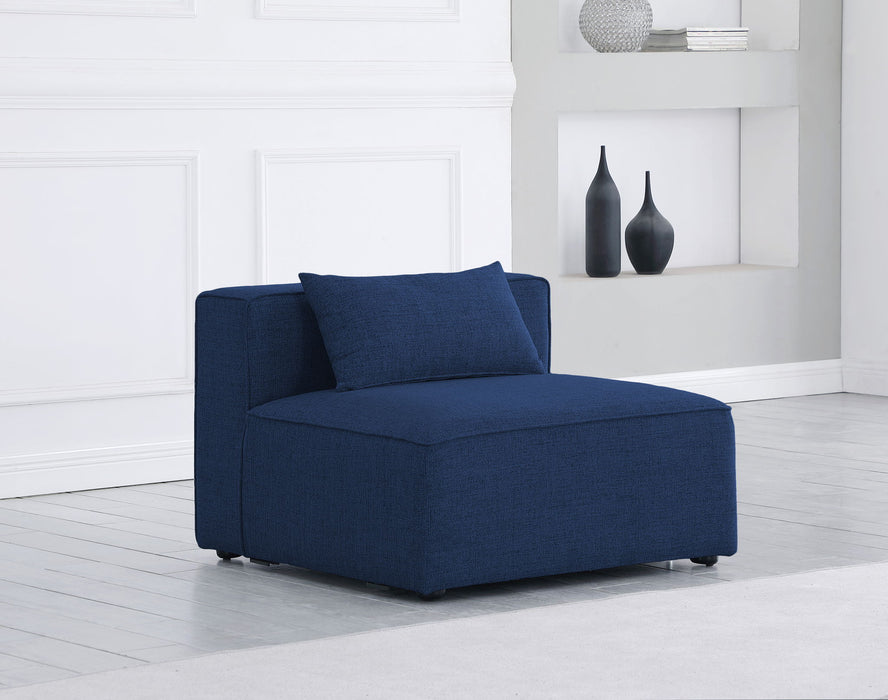 Cube - Linen Armless Chair - Stylish Home Furniture