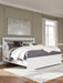 Maeling - King Upholstered Panel Bed - White - Stylish Home Furniture