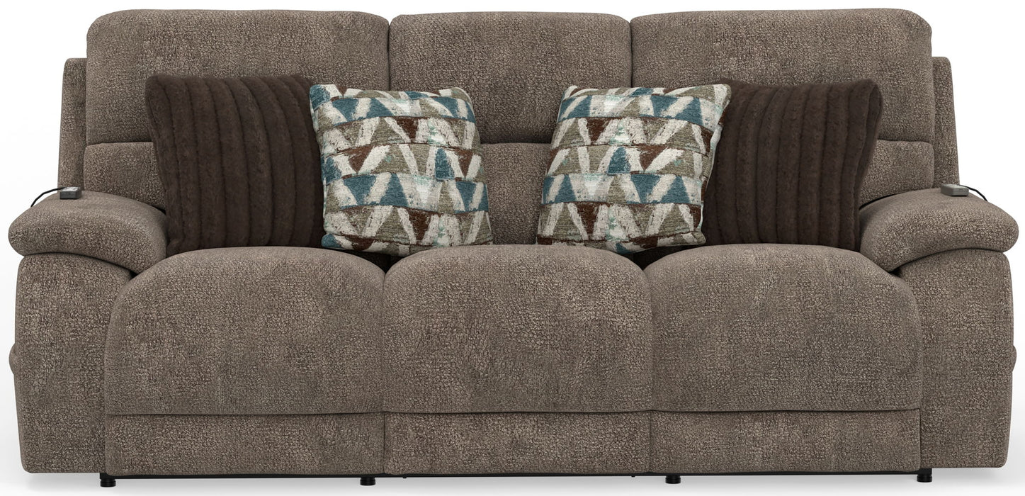 Joya - Power Headrest Power LayFlat Reclining Sofa With CR3 Heat/Massage/Lumbar/ZG - Stylish Home Furniture