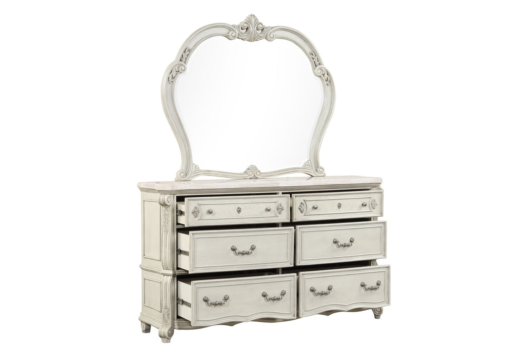 Bianello - Dresser Mirror - Vintage Ivory