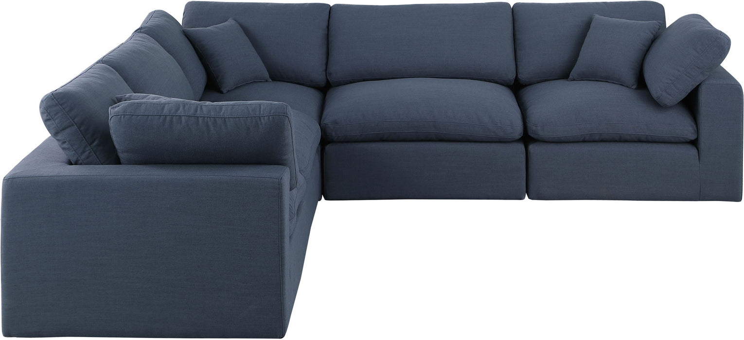 Comfy - 5 Piece Linen Modular Corner Sectional