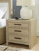 Calmoro - Three Drawer Night Stand - Gray - Stylish Home Furniture