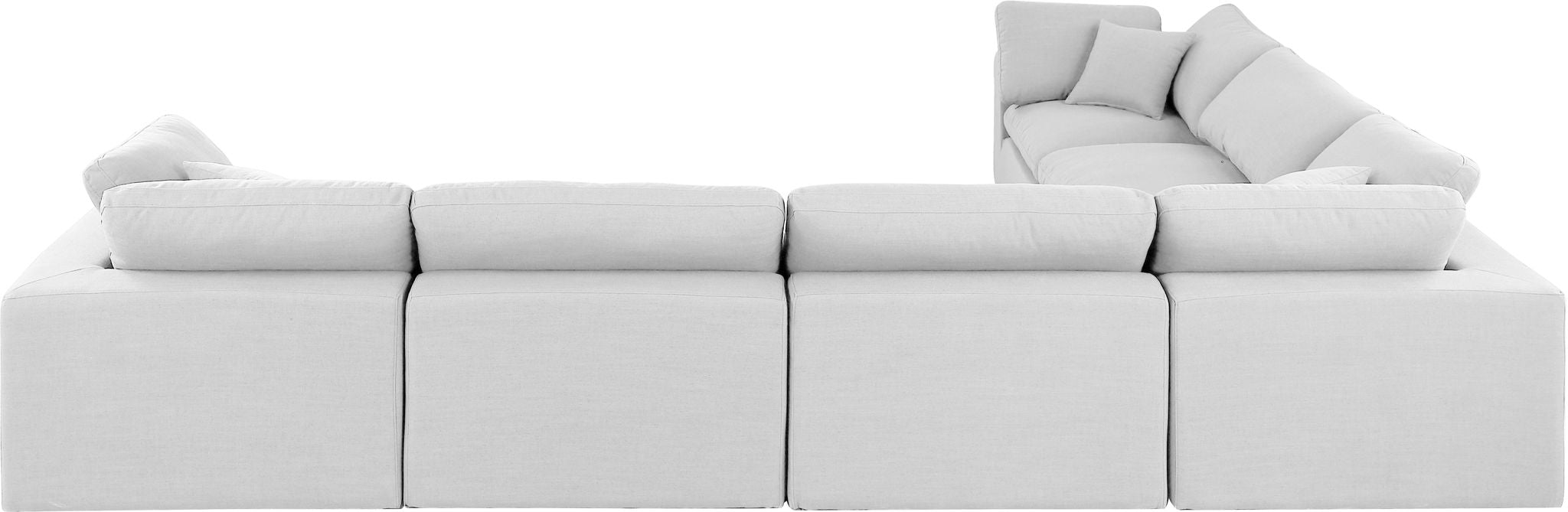 Comfy - 6 Piece Linen Modular Corner Sectional