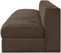 Rummi - Armless Velvet Performance Fabric Upholstered 4 Piece Modular Sofa - Stylish Home Furniture
