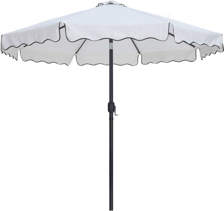 Amalfi - Aluminum Patio Umbrella - Black Base / Black Pole - Stylish Home Furniture