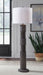Fainwell - Poly Floor Lamp - Distressed Black - Stylish Home Furniture