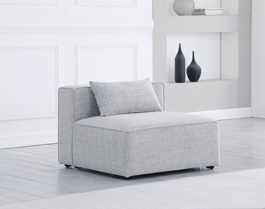 Cube - Linen Armless Chair - Stylish Home Furniture