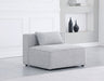 Cube - Linen Armless Chair - Stylish Home Furniture