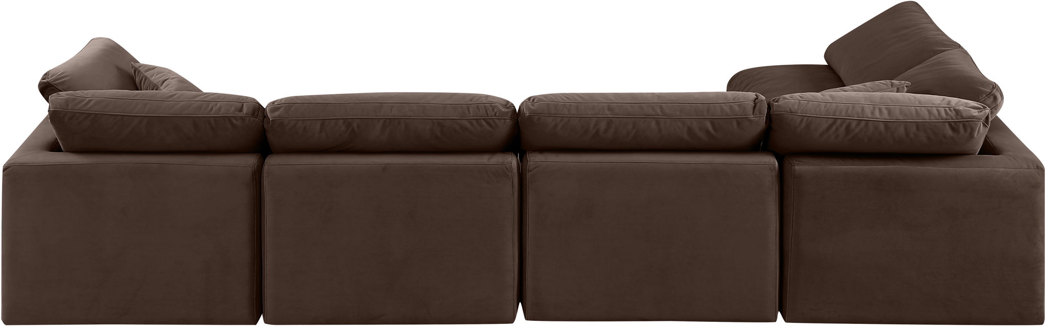 Indulge - Velvet 5 Piece Modular Sectional