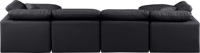 Indulge - Faux Leather 6 Piece Modular Double Chaise Sectional - Stylish Home Furniture