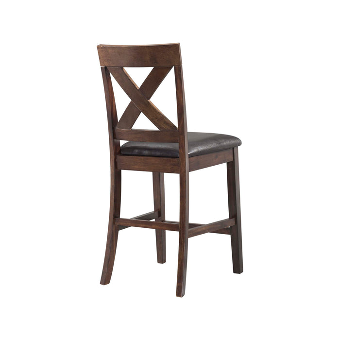 Alex - Counter Side Chair With Pu (Set of 2) - Stylish Home Furniture