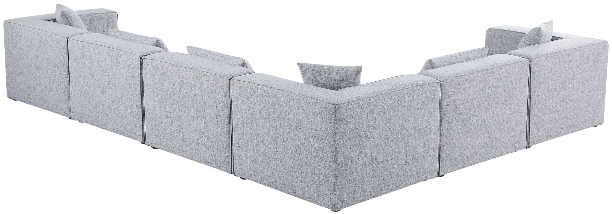 Cube - Linen 6 Piece Modular Corner Sectional