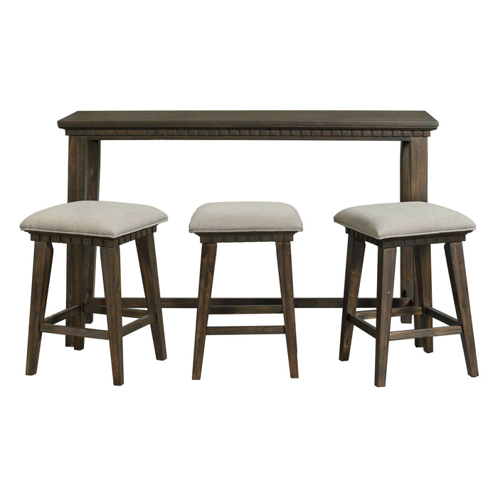 Morrison - Multipurpose Bar Table Set - Dark Walnut