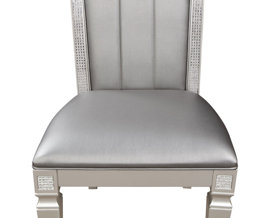 Klina - Side Chair (Set of 2) - Pearl Silver