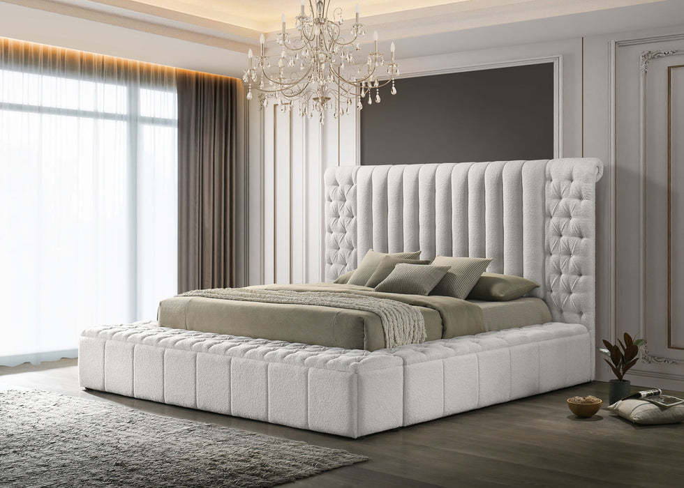 Danbury - King Bed With Storage - White — Stylish Home Furniture