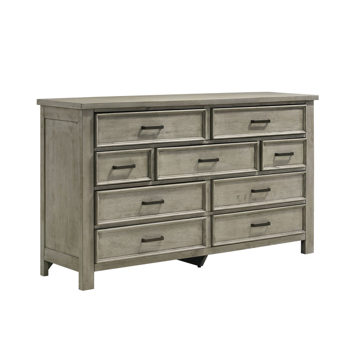 Sullivan - 9-Drawer Dresser - Drift Grey