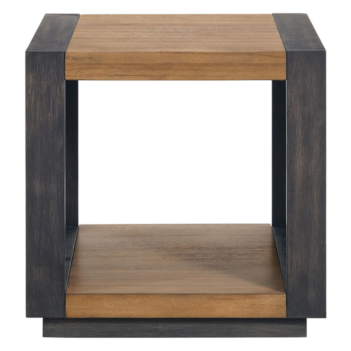 Breckenridge - End Table - Light Oak & Black