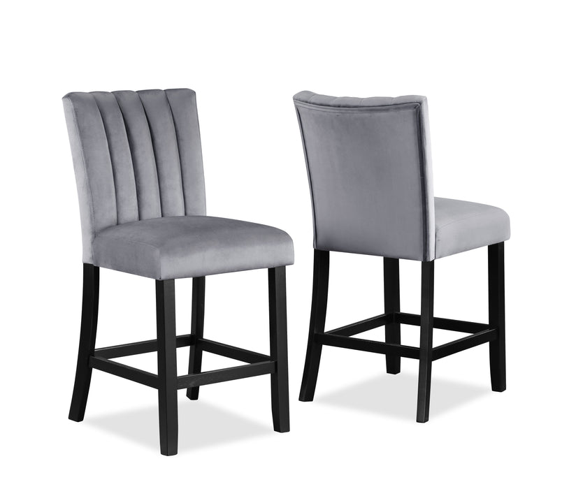 Pascal - Counter Height Chair (Set of 2) - Dark Gray