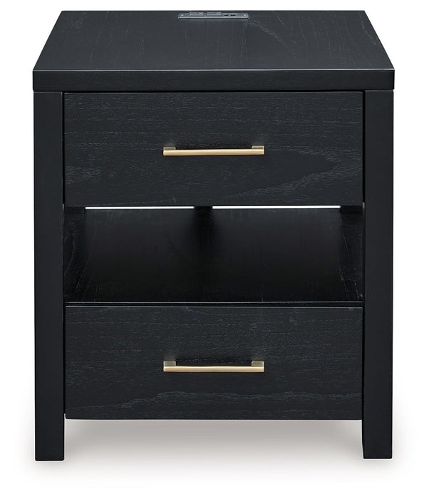 Winbardi - Black - Rectangular End Table