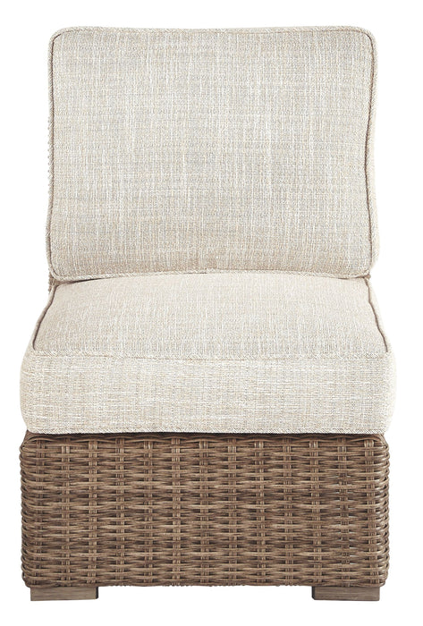 Beachcroft - Beige - Armless Chair W/Cushion