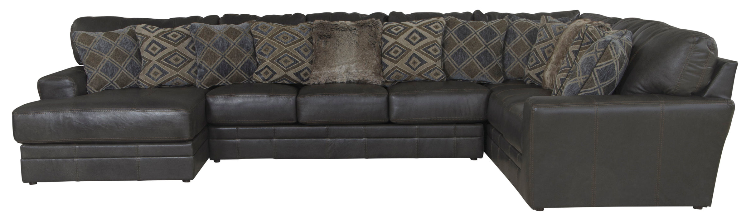 Denali - Italian Leather Match Sectional