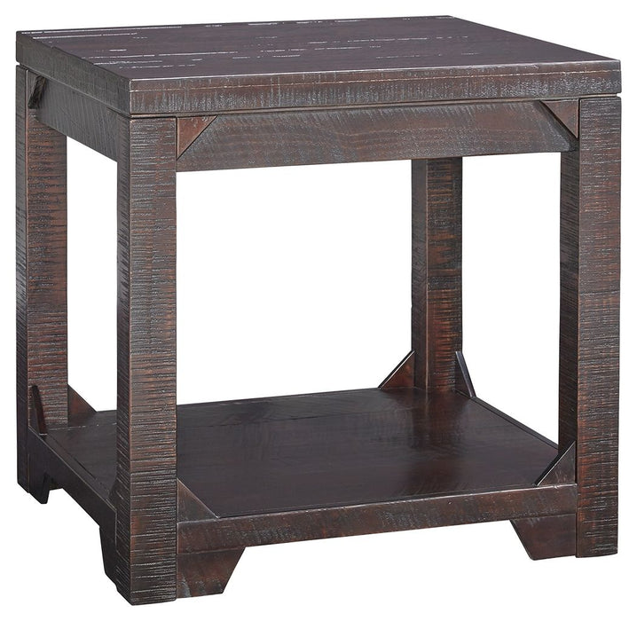 Rogness - Rustic Brown - Rectangular End Table