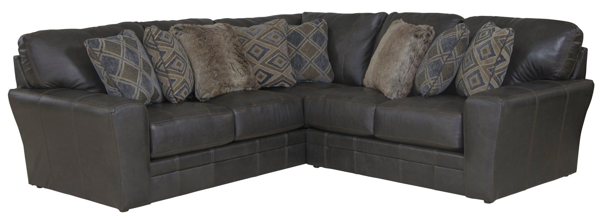 Denali - Italian Leather Match Sectional