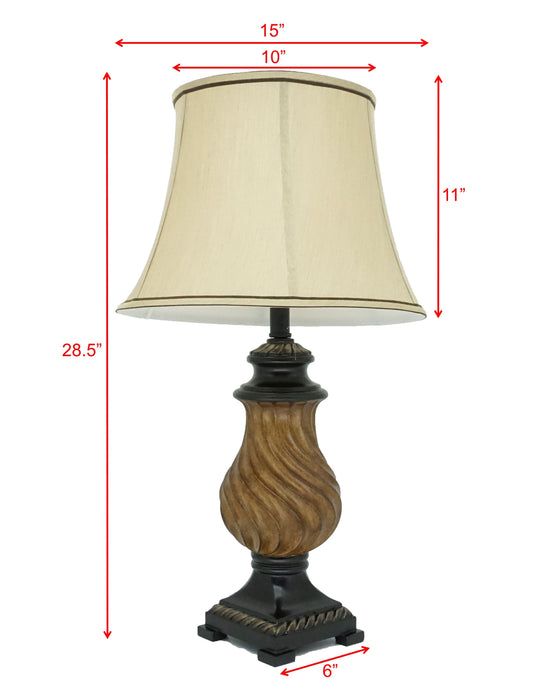Rotate Table Lamp (Set of 2) - Brown - Brown
