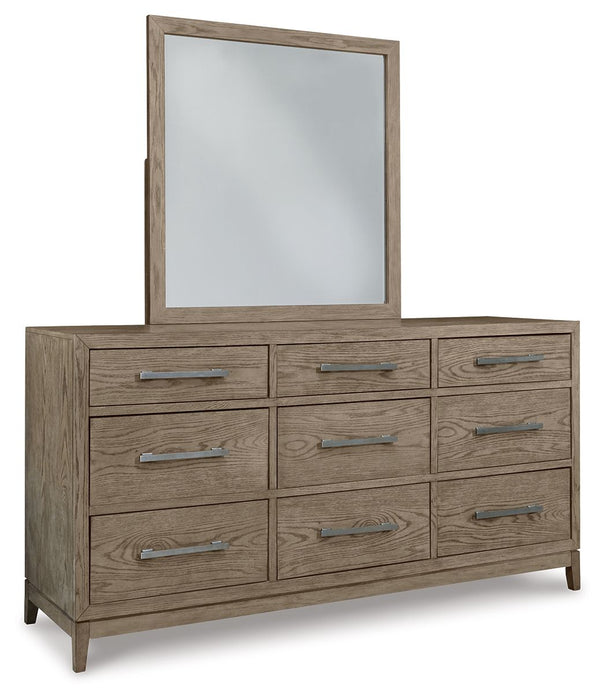 Chrestner - Gray - Dresser, Mirror