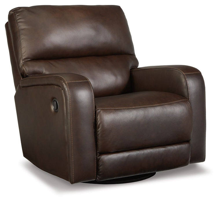 Emberla - Coffee - Swivel Glider Recliner