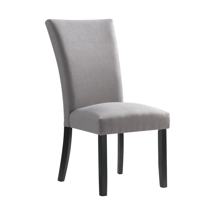 Beckley - Side Chair With Dark Gray Linen No Nailhead (Set of 2)